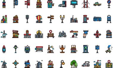 Düzenlenebilir Vuruşlu Yüksek Kaliteli Vektör Simgeleri Koleksiyonu. Profesyonel ve Yaratıcı Projeler için ideal.