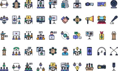 Düzenlenebilir Vuruşlu Yüksek Kaliteli Vektör Simgeleri Koleksiyonu. Profesyonel ve Yaratıcı Projeler için ideal.