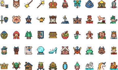 Düzenlenebilir Vuruşlu Yüksek Kaliteli Vektör Simgeleri Koleksiyonu. Profesyonel ve Yaratıcı Projeler için ideal.