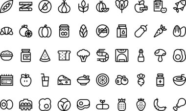 Düzenlenebilir Vuruşlu Yüksek Kalite Vektör Simgeleri Koleksiyonu. Profesyonel ve Yaratıcı Projeler için ideal.