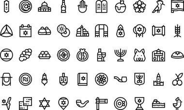 İsrail, Düzenlenebilir Vuruşlarla Yüksek Kalite Vektör Simgeleri Koleksiyonunu simgeliyor. Profesyonel ve Yaratıcı Projeler için ideal