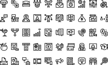 Düzenlenebilir Vuruşlu Dijital Göçebe simgeleri Yüksek Kaliteli Vektör Simgeleri Koleksiyonu. Profesyonel ve Yaratıcı Projeler için ideal