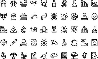 Poison icons High-Quality Vector Icons Collection with Editable Stroke. Ideal for Professional and Creative Projects clipart