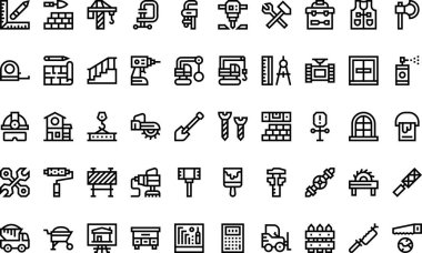 Düzenlenebilir Vuruşlu Yapılandırma Simgeleri Yüksek Kalite Vektör Simgeleri Koleksiyonu. Profesyonel ve Yaratıcı Projeler için ideal.