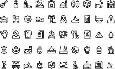 Ramadan icons High-Quality Vector Icons Collection with Editable Stroke. Ideal for Professional and Creative Projects. clipart