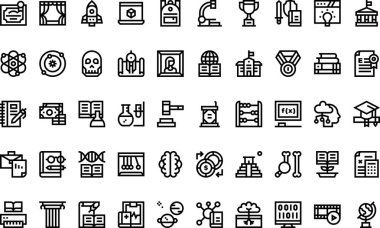 Düzenlenebilir Vuruşlu Bilgi Simgeleri Yüksek Kalite Vektör Simgeleri Koleksiyonu. Profesyonel ve Yaratıcı Projeler için ideal.