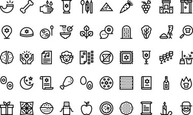 Passover icons High-Quality Vector Icons Collection with Editable Stroke. Ideal for Professional and Creative Projects. clipart