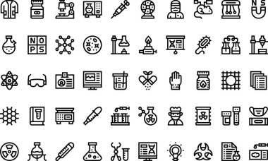 Düzenlenebilir Vuruşla Yüksek Kalite Vektör Simgeleri Koleksiyonu. Profesyonel ve Yaratıcı Projeler için ideal.