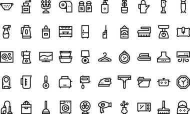 Homeware icons High-Quality Vector Icons Collection with Editable Stroke. Ideal for Professional and Creative Projects. clipart