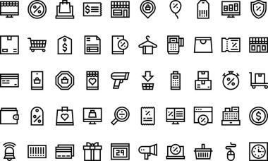 BlackFriday simgeleri Düzenlenebilir Vuruşlu Yüksek Kaliteli Vektör Simgeleri Koleksiyonu. Profesyonel ve Yaratıcı Projeler için ideal.