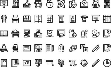 Düzenlenebilir Vuruşlu Yüksek Kalite Vektör Simgeleri Koleksiyonu ikonları. Profesyonel ve Yaratıcı Projeler için ideal