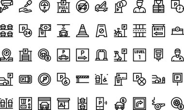 Düzenlenebilir Vuruşlu Yüksek Kalite Vektör Simgeleri Koleksiyonu. Profesyonel ve Yaratıcı Projeler için ideal.