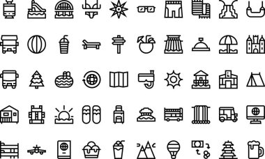 Düzenlenebilir Vuruşlu Tatil simgeleri Yüksek Kalite Vektör Simgeleri Koleksiyonu. Profesyonel ve Yaratıcı Projeler için ideal.