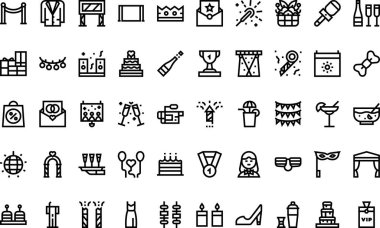 Düzenlenebilir Vuruşlu Olay Simgeleri Yüksek Kalite Vektör Simgeleri Koleksiyonu. Profesyonel ve Yaratıcı Projeler için ideal.