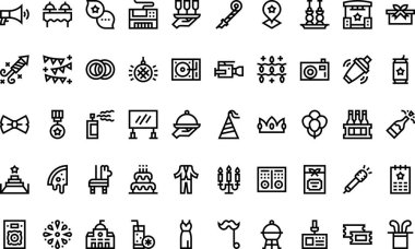 Düzenlenebilir Vuruşlu Olay Simgeleri Yüksek Kalite Vektör Simgeleri Koleksiyonu. Profesyonel ve Yaratıcı Projeler için ideal.