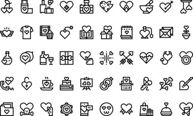 Düzenlenebilir Vuruşlu Yüksek Kaliteli Vektör Simgeleri Koleksiyonu simgeleri. Profesyonel ve Yaratıcı Projeler için ideal