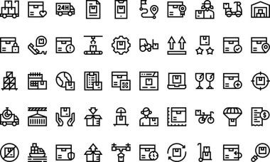 Kurgulanabilir Vuruşlu Yüksek Kaliteli Vektör Simgeleri Koleksiyonu ikonları. Profesyonel ve Yaratıcı Projeler için ideal.