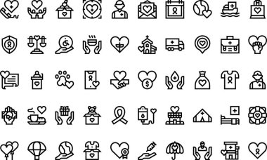  Düzenlenebilir Vuruşlu Yüksek Kaliteli Vektör Simgeleri Koleksiyonu. Profesyonel ve Yaratıcı Projeler için ideal.