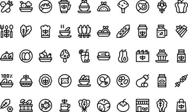  Düzenlenebilir Vuruşlu Yüksek Kaliteli Vektör Simgeleri Koleksiyonu. Profesyonel ve Yaratıcı Projeler için ideal.