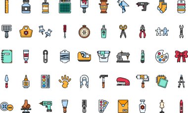 Düzenlenebilir Vuruşlu Yüksek Kalite Vektör Simgeleri Koleksiyonu Yapılandırılıyor. Profesyonel ve Yaratıcı Projeler için ideal.