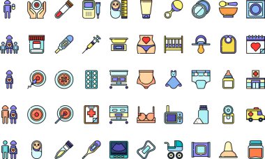 Doğum simgeleri Yüksek Kaliteli Vektör Simgeleri Koleksiyonu Düzenlenebilir Vuruşlu. Profesyonel ve Yaratıcı Projeler için ideal.