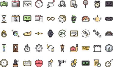 Düzenlenebilir Vuruşlu Hız göstergesi simgeleri Yüksek Kaliteli Vektör Simgeleri Koleksiyonu. Profesyonel ve Yaratıcı Projeler için ideal.