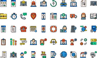 Düzenlenebilir Vuruşla Yüksek Kalite Vektör Simgeleri Koleksiyonunu Destekle. Profesyonel ve Yaratıcı Projeler için ideal.