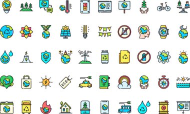 Ana Toprak Günü simgeleri Yüksek Kaliteli Vektör Simgeleri Koleksiyonu ile Düzenlenebilir Darbe. Profesyonel ve Yaratıcı Projeler için ideal.