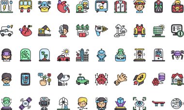 Düzenlenebilir Vuruşlu Yüksek Kaliteli Vektör Simgeleri Koleksiyonu. Profesyonel ve Yaratıcı Projeler için ideal.