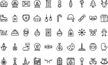 Düzenlenebilir Vuruşlu Yüksek Kalite Vektör Simgeleri Koleksiyonu. Profesyonel ve Yaratıcı Projeler için ideal