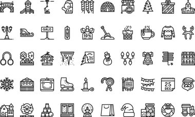 Düzenlenebilir Vuruşlu Yüksek Kalite Vektör Simgeleri Koleksiyonu. Profesyonel ve Yaratıcı Projeler için ideal