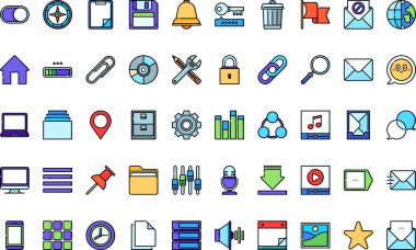 Düzenlenebilir Vuruşlu Ui simgeleri Yüksek Kalite Vektör Simgeleri Koleksiyonu. Profesyonel ve Yaratıcı Projeler için ideal.