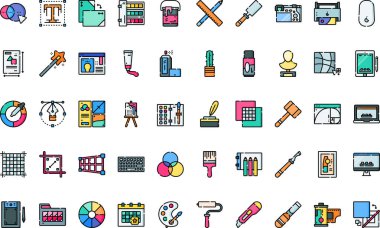 Sanat ve tasarım simgesi Yüksek Kaliteli Vektör Simgeleri Koleksiyonu ve Düzenlenebilir Vuruş. Profesyonel ve Yaratıcı Projeler için ideal.