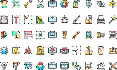 Düzenlenebilir Vuruşlu Grafik Tasarım Simgeleri Yüksek Kaliteli Vektör Simgeleri Koleksiyonu. Profesyonel ve Yaratıcı Projeler için ideal.
