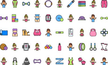 Düzenlenebilir Vuruşlu Pilates simgeleri Yüksek Kalite Vektör Simgeleri Koleksiyonu. Profesyonel ve Yaratıcı Projeler için ideal.