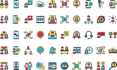 Düzenlenebilir Vuruşlu Yüksek Kalite Vektör Simgeleri Koleksiyonu tartışması simgeleri. Profesyonel ve Yaratıcı Projeler için ideal.