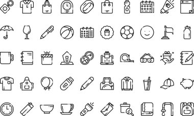 Düzenlenebilir Vuruşlu Tanıtım Simgeleri Yüksek Kaliteli Vektör Simgeleri Koleksiyonu. Profesyonel ve Yaratıcı Projeler için ideal