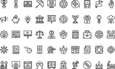 Düzenlenebilir Vuruşlu Yüksek Kalite Vektör Simgeleri Koleksiyonu ikonları. Profesyonel ve Yaratıcı Projeler için ideal