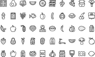 Düzenlenebilir Vuruşlu Yüksek Kalite Vektör Simgeleri Koleksiyonu. Profesyonel ve Yaratıcı Projeler için ideal