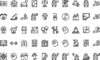 Düzenlenebilir Vuruşlu Yüksek Kaliteli Vektör Simgeleri Koleksiyonu. Profesyonel ve Yaratıcı Projeler için ideal