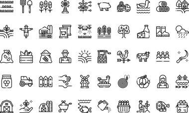 Düzenlenebilir Vuruşlu Yüksek Kaliteli Vektör Simgeleri Koleksiyonu. Profesyonel ve Yaratıcı Projeler için ideal