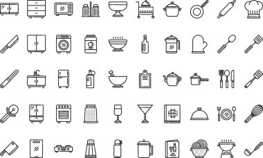 Düzenlenebilir Vuruşlu Yüksek Kalite Vektör Simgeleri Koleksiyonu. Profesyonel ve Yaratıcı Projeler için ideal.