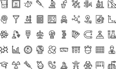 Düzenlenebilir Vuruşla Yüksek Kalite Vektör Simgeleri Koleksiyonu. Profesyonel ve Yaratıcı Projeler için ideal