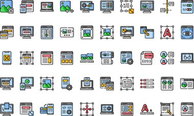 Karşılık tasarım simgeleri Düzenlenebilir Vuruşlu Yüksek Kalite Vektör Simgeleri Koleksiyonu. Profesyonel ve Yaratıcı Projeler için ideal.