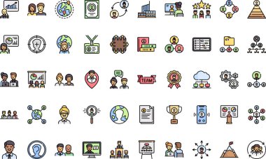 Takım çalışması simgeleri Düzenlenebilir Vuruşlu Yüksek Kaliteli Vektör Simgeleri Koleksiyonu. Profesyonel ve Yaratıcı Projeler için ideal.