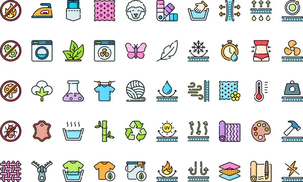 Kumaş, Düzenlenebilir Vuruşlu Yüksek Kalite Vektör Simgeleri Koleksiyonuna sahiptir. Profesyonel ve Yaratıcı Projeler için ideal.