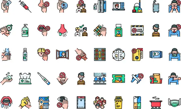 Coronavirus önleme simgeleri Düzenlenebilir Vuruşlu Yüksek Kalite Vektör Simgeleri Koleksiyonu. Profesyonel ve Yaratıcı Projeler için ideal.