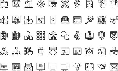 Kullanıcı deneyimi simgeleri Basit vektör simgesi. Web mobil UI ögesi için resimleme sembolü tasarım şablonu. 