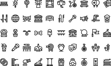 Düzenlenebilir Vuruşlu Yüksek Kaliteli Vektör Simgeleri Koleksiyonu. Profesyonel ve Yaratıcı Projeler için ideal.