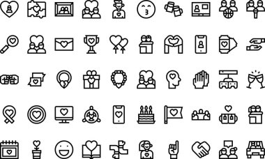 Düzenlenebilir Vuruşlu Dostluk Günü simgeleri Yüksek Kalite Vektör Simgeleri Koleksiyonu. Profesyonel ve Yaratıcı Projeler için ideal.